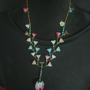 JB Original - Floral Multicolor Necklace and earring set